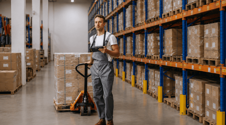 warehouse worker in tw logistics